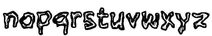 Zabgon Font LOWERCASE