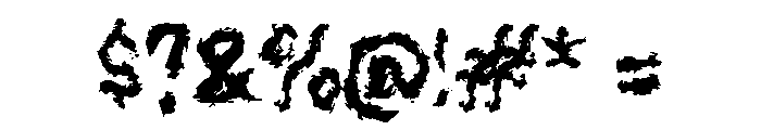 Zabito Font OTHER CHARS