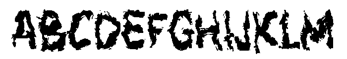 Zabito Font UPPERCASE