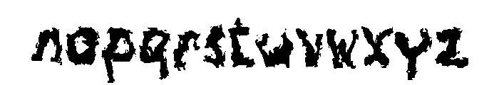 Zabito Font LOWERCASE