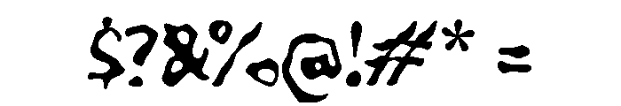 Zablaxo Font OTHER CHARS