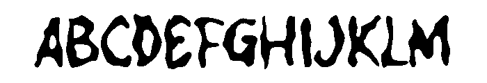 Zablaxo Font UPPERCASE