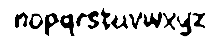 Zablaxo Font LOWERCASE
