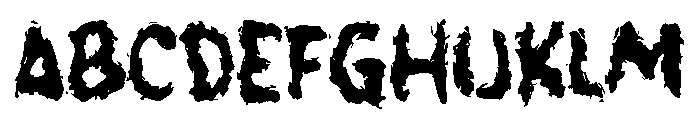 Zabrax Font UPPERCASE