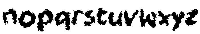Zabrax Font LOWERCASE