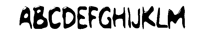 Zadinkom Font UPPERCASE