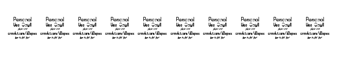 Zagga Personal Use Regular Font OTHER CHARS