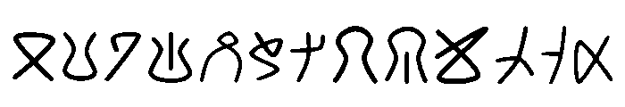 Zaglimydi Font Regular Font UPPERCASE