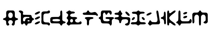 Zaibatsu Font LOWERCASE