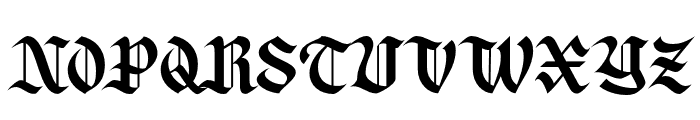 Zaken Manus PERSONAL USE Regular Font UPPERCASE