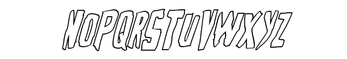 Zakenstein Outline Italic Font LOWERCASE