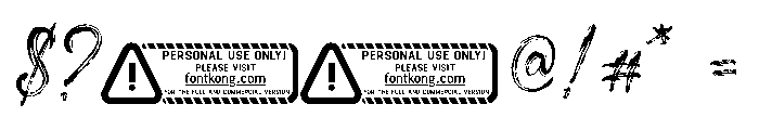 Zaletta PERSONAL USE ONLY! Font OTHER CHARS