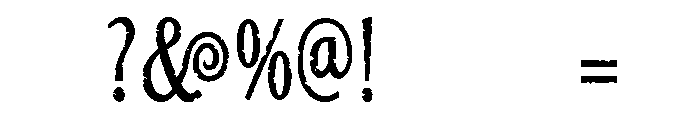 Zamonia regular Font OTHER CHARS