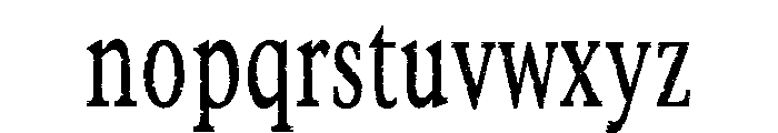 Zamonia regular Font LOWERCASE