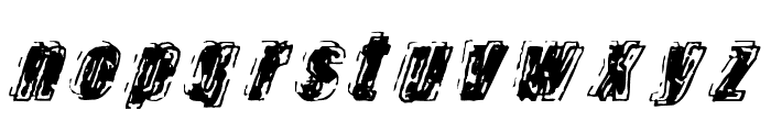 Zapped Font LOWERCASE