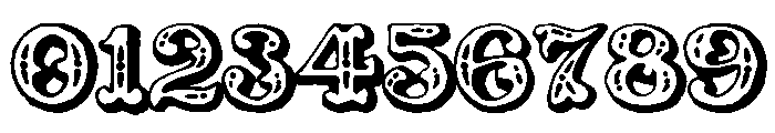 zai Arte Della Calligrafia 1929 Font OTHER CHARS