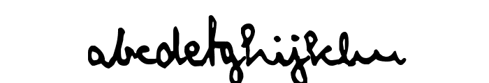 zai Cryptologist's Handwriting 1905 Font LOWERCASE