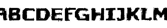 zai Greenwashing Glitch Font UPPERCASE