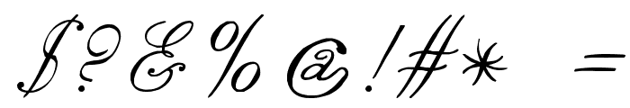 zai Italic Hand Calligraphy Font OTHER CHARS