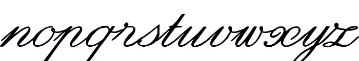 zai Italic Hand Calligraphy Font LOWERCASE