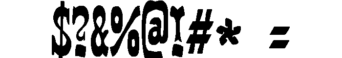zai Western Amtsblatt Font OTHER CHARS