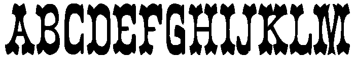 zai Western Amtsblatt Font UPPERCASE