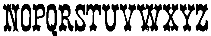 zai Western Amtsblatt Font UPPERCASE