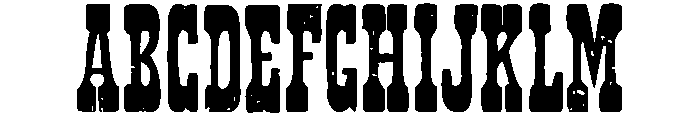 zai Western Kurjer Zamojski Font UPPERCASE