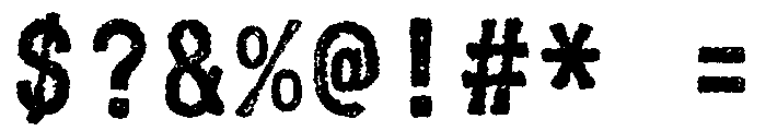 zai Wolfsschanze Typewriter Font OTHER CHARS