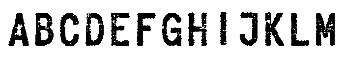 zai Wolfsschanze Typewriter Font UPPERCASE