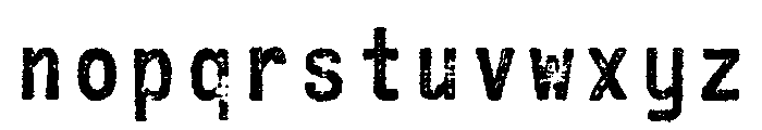 zai Wolfsschanze Typewriter Font LOWERCASE