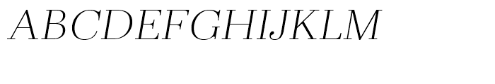 Zahrah Light Italic Font UPPERCASE