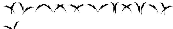 Zap Bats Regular Font LOWERCASE