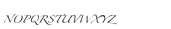 Zapfino Arabic Regular Font UPPERCASE