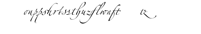 Zapfino Ligatures Font LOWERCASE