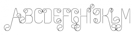 Zag Deco Thin Font UPPERCASE
