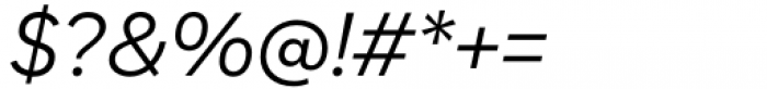 Zabal Regular Italic Font OTHER CHARS