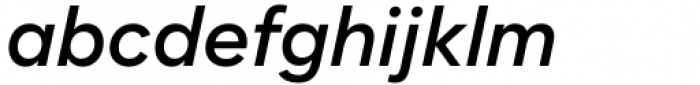 Zabal SemiBold Italic Font LOWERCASE