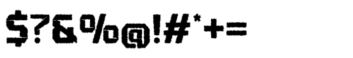 Zachian Distort Font OTHER CHARS