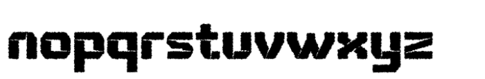 Zachian Distort Font LOWERCASE