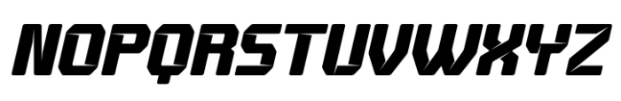 Zachian Slant Font UPPERCASE