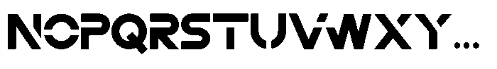 Zacth Font UPPERCASE