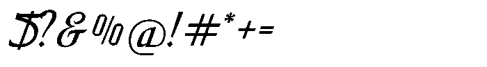 Zafira Font OTHER CHARS