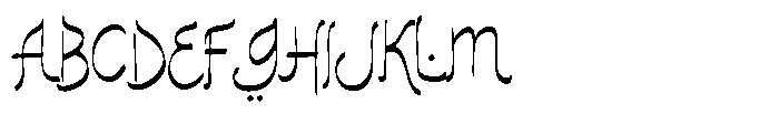 Zafirah Font UPPERCASE
