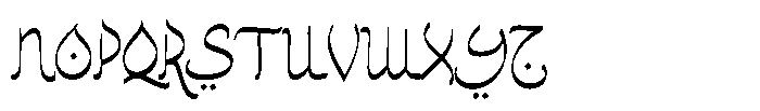 Zafirah Font UPPERCASE