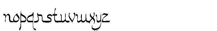 Zafirah Font LOWERCASE