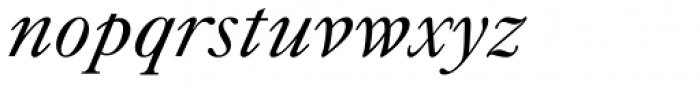 Zagolovochnaya Italic Font LOWERCASE