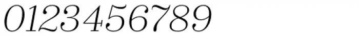 Zahrah Light Italic Font OTHER CHARS