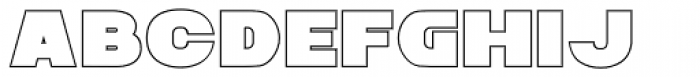 Zaius Outline Font LOWERCASE