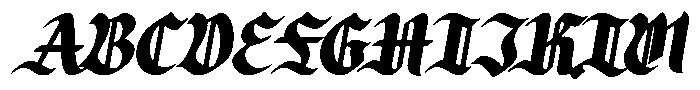 Zaken Manus Bold Italic Font UPPERCASE